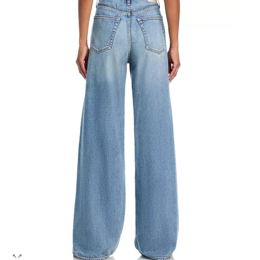 Rag & bone Featherweight Sofie Wide Leg Jeans - Picture 2 of 9